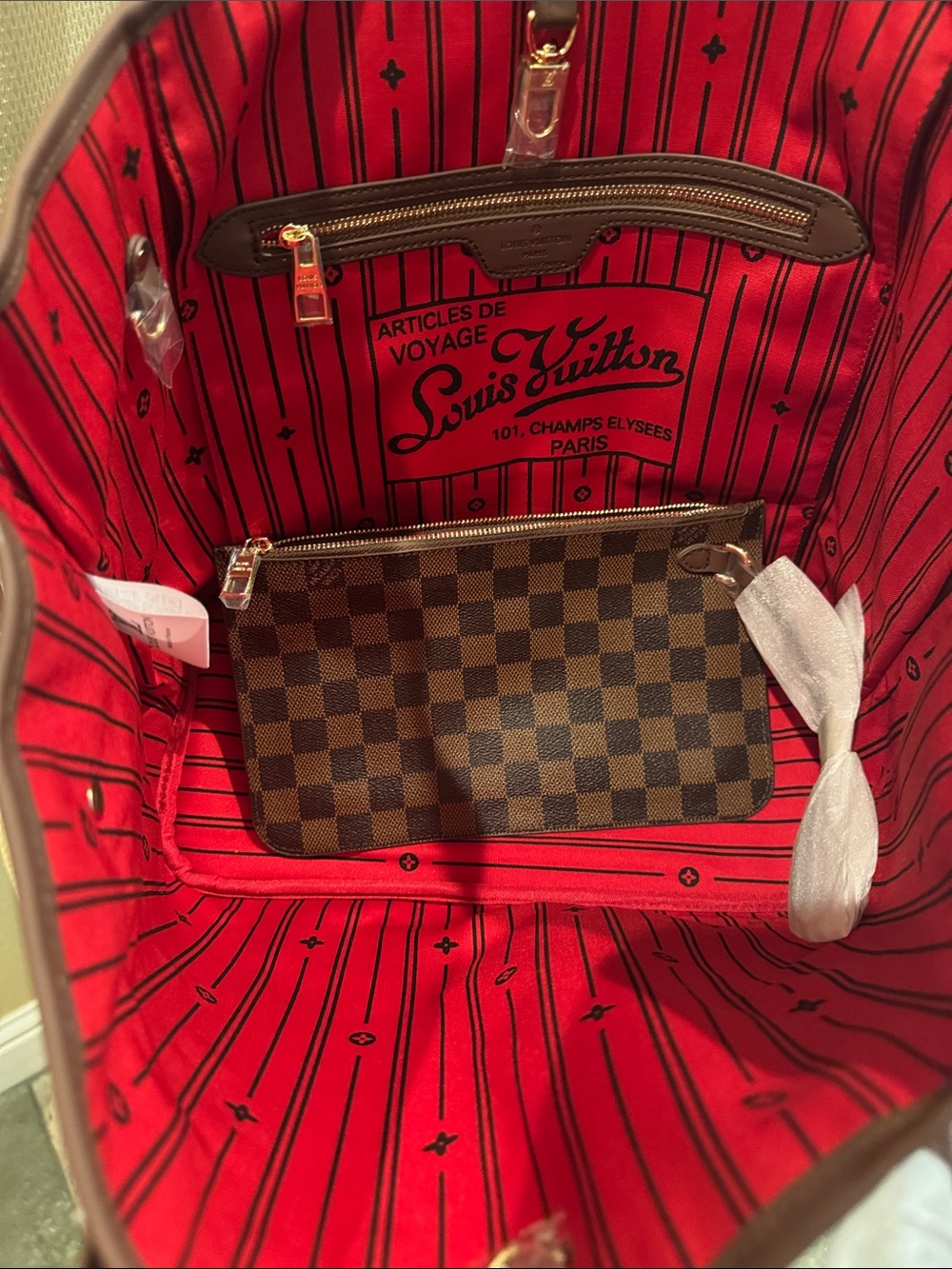 Brown Checker Neverfull - Picture 8 of 12